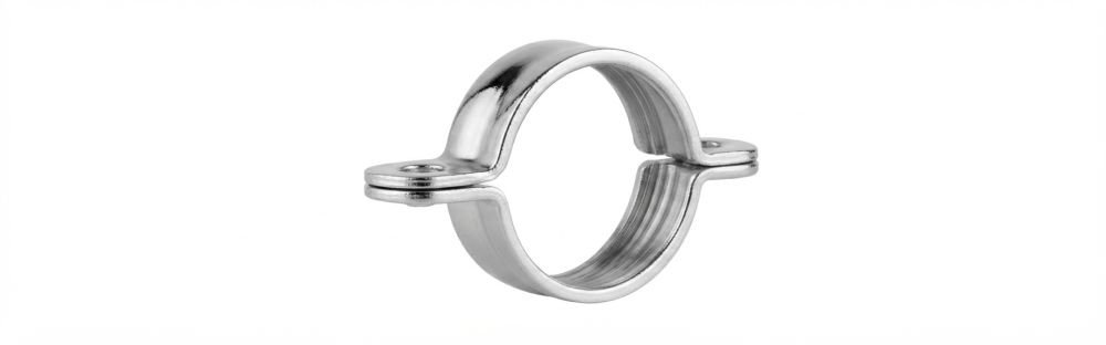 ABRAZADERA 1/2" CROMADA ECONOMICA